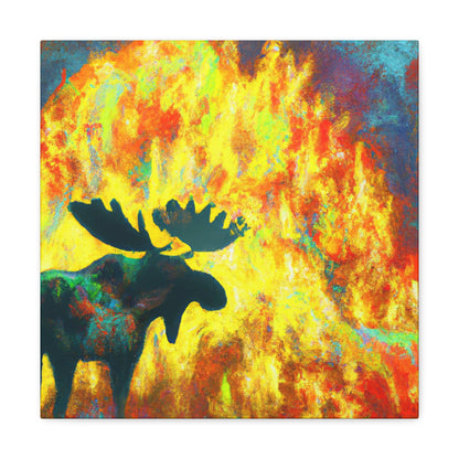 Moose in Starlight - Canvas