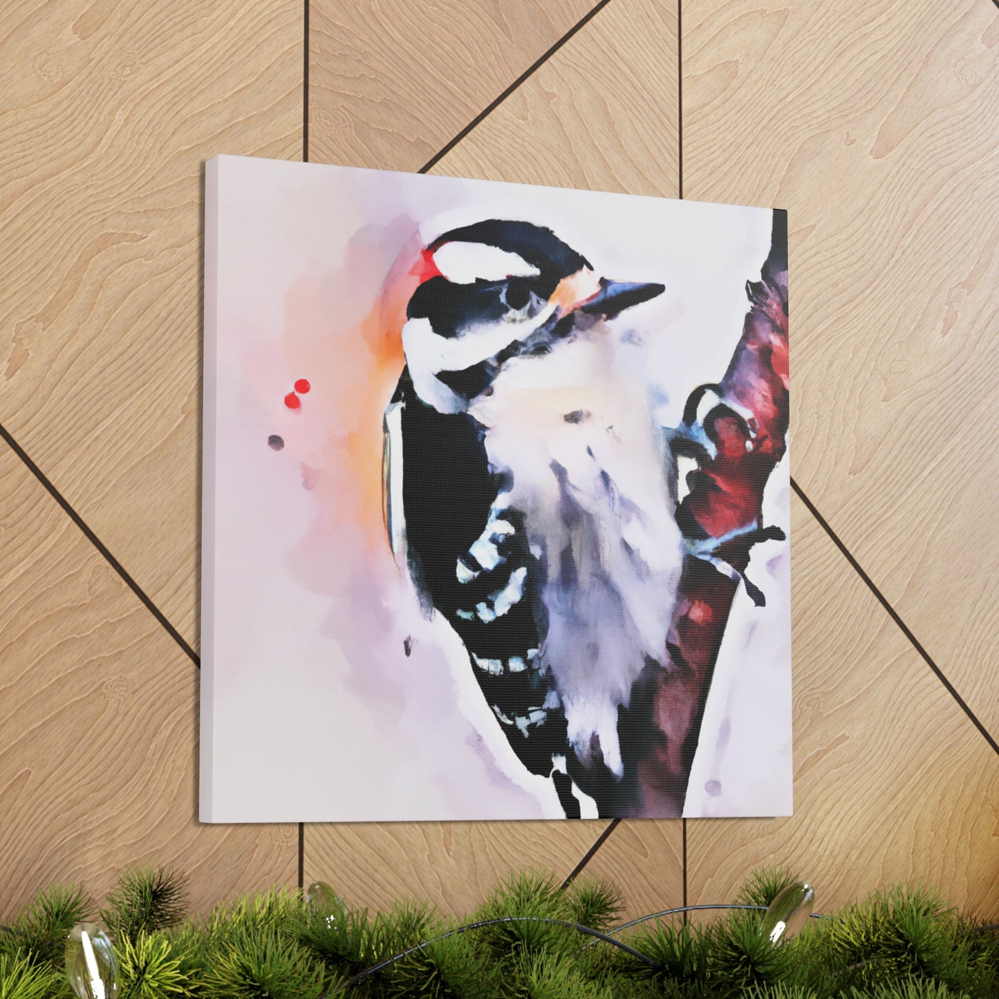 Downy Woodpecker Dream - Canvas