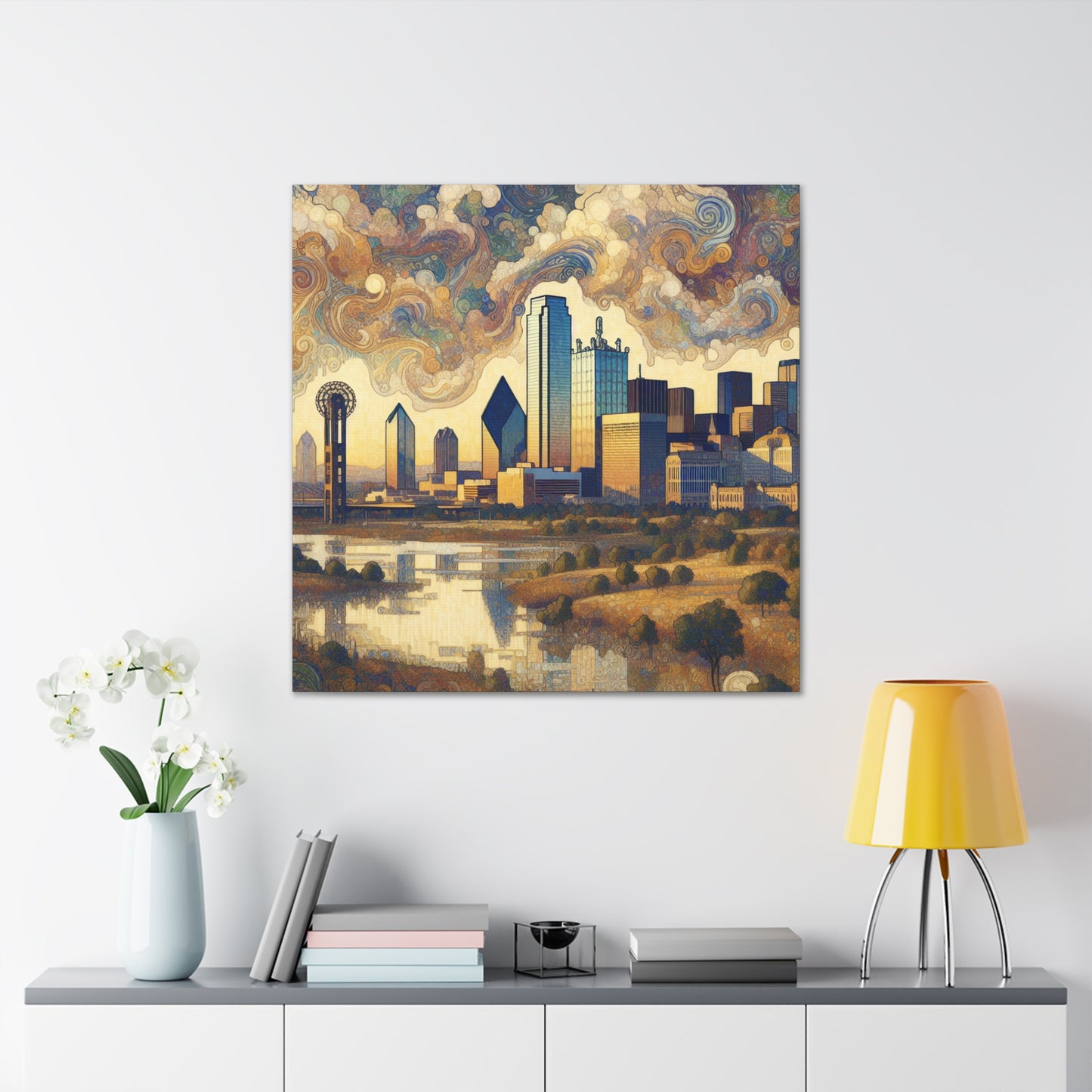 "Enchanting Dallas Serenade" - Canvas