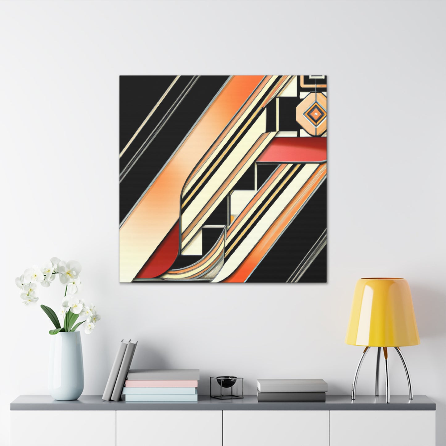 "Sleek Jazz Symphony" - Canvas