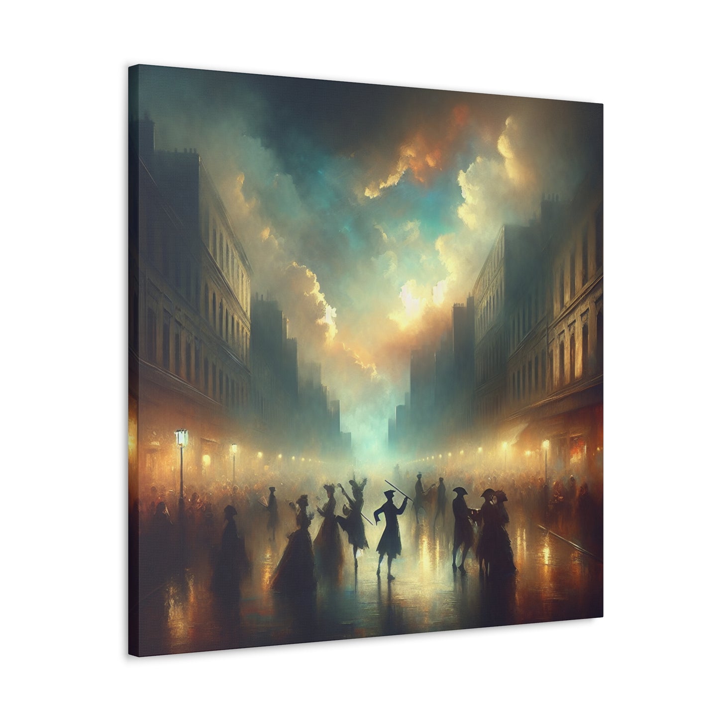 "Enchanting Street Serenade" - Canvas