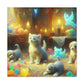 Whimsical Harmony: Puppies & Kittens - Canvas