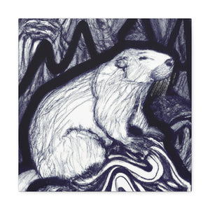 Marmot in Art Nouveau - Canvas