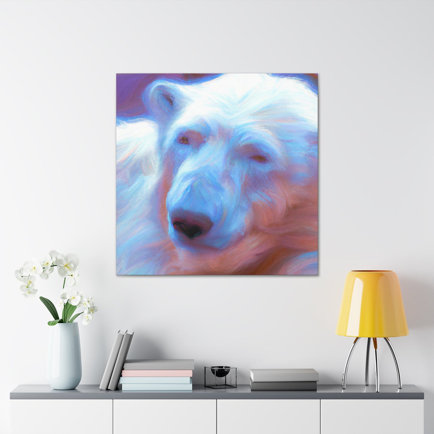 Polar Bear Impressionism - Canvas