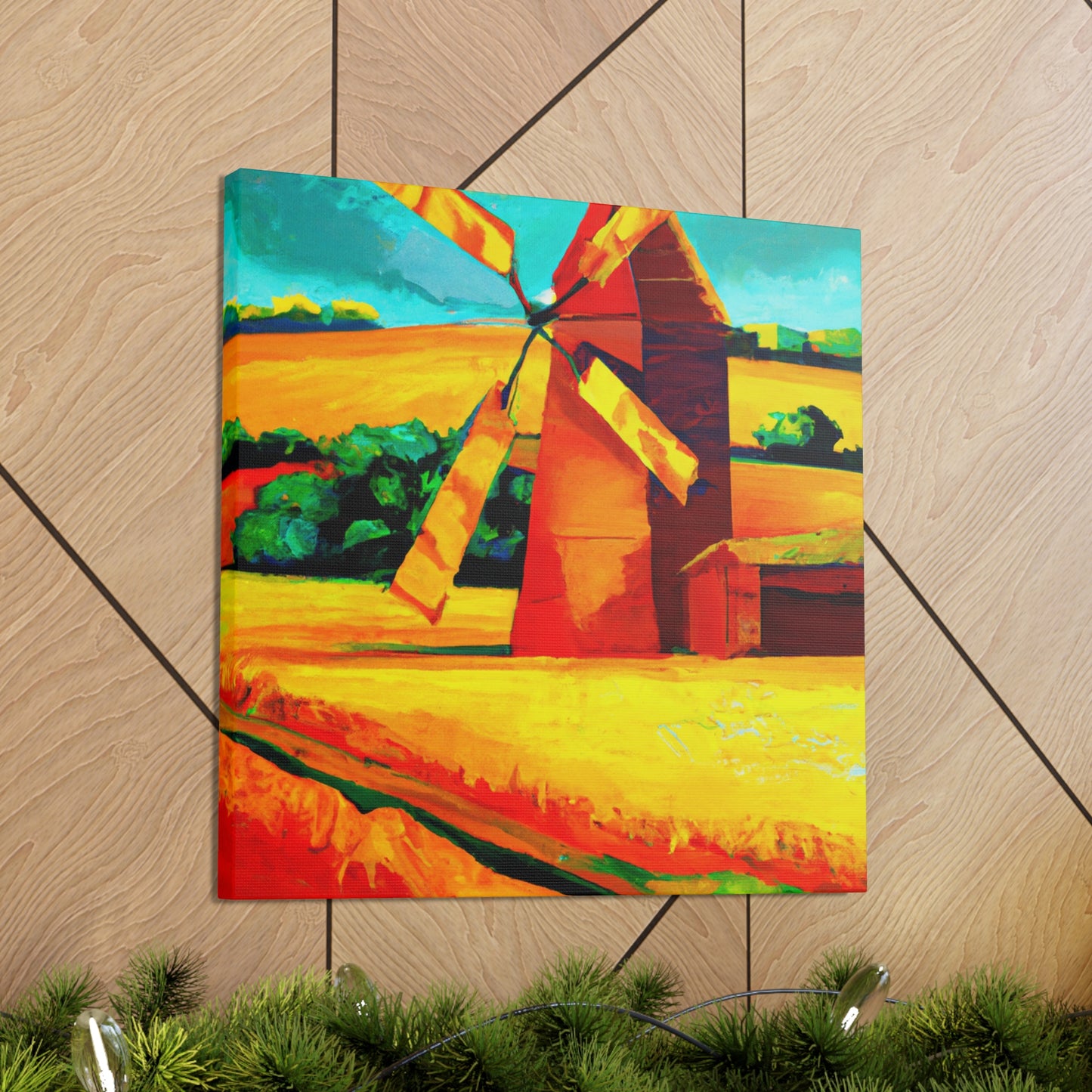 "Windmill on the Horizon" - Canvas