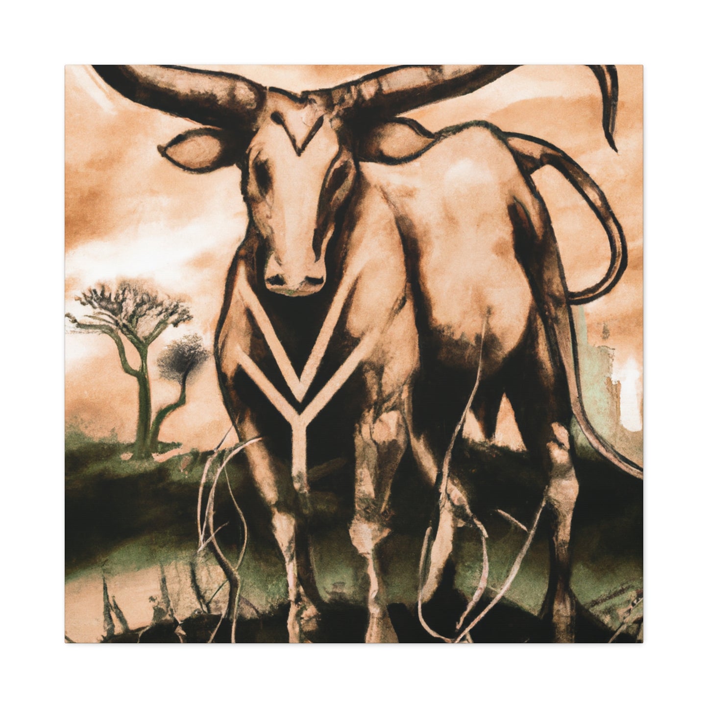 "Texas Longhorns Majestic Majesty" - Canvas