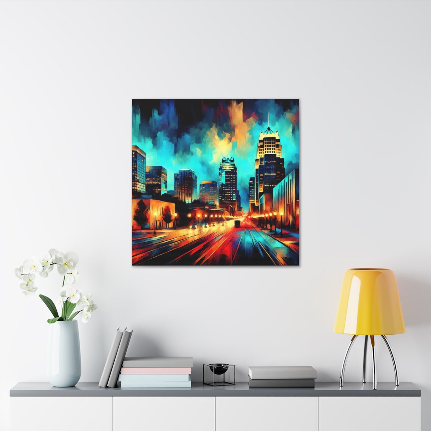 "Vibrant Urban Dream" - Canvas