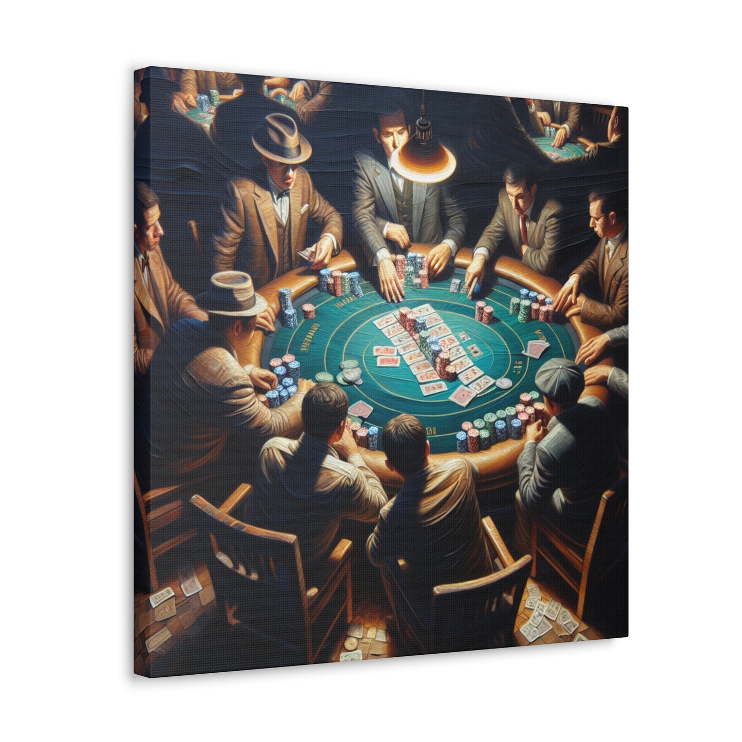 "The High-Stakes Gamble" - Canvas