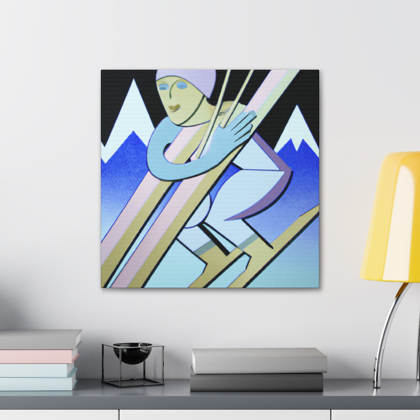 Skiing the Silver Slopes - Canvas