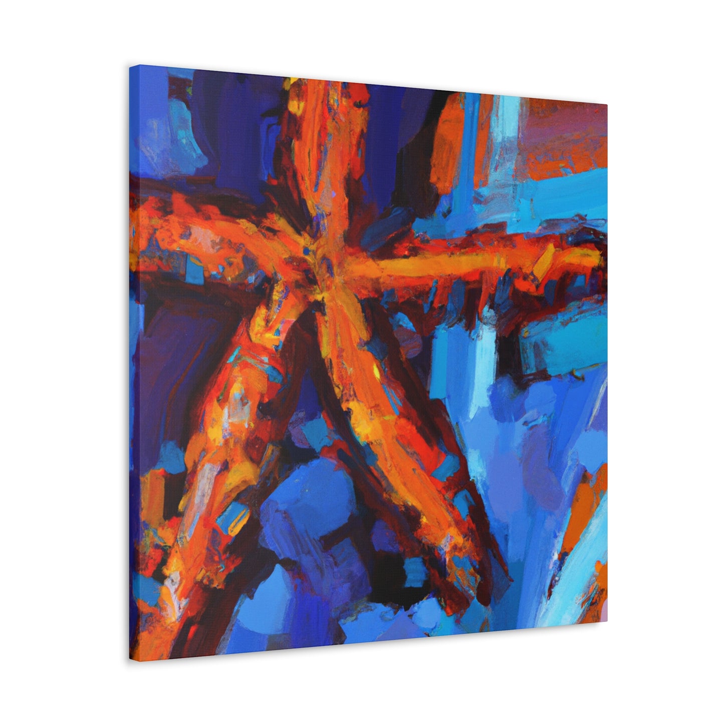 "Starfish Undersea Tableau" - Canvas