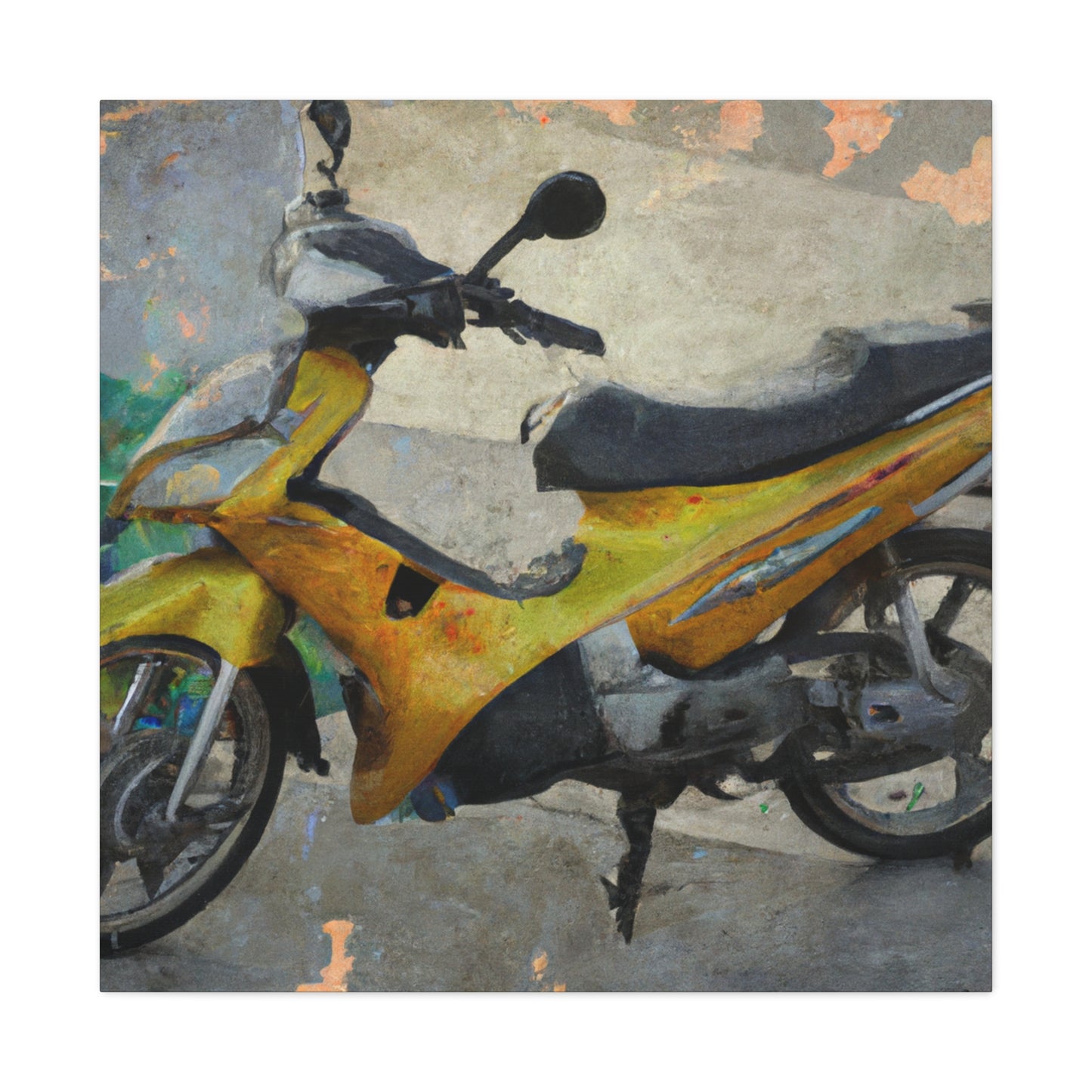 "Motorcycle Cruiser Dreamscape" - Canvas