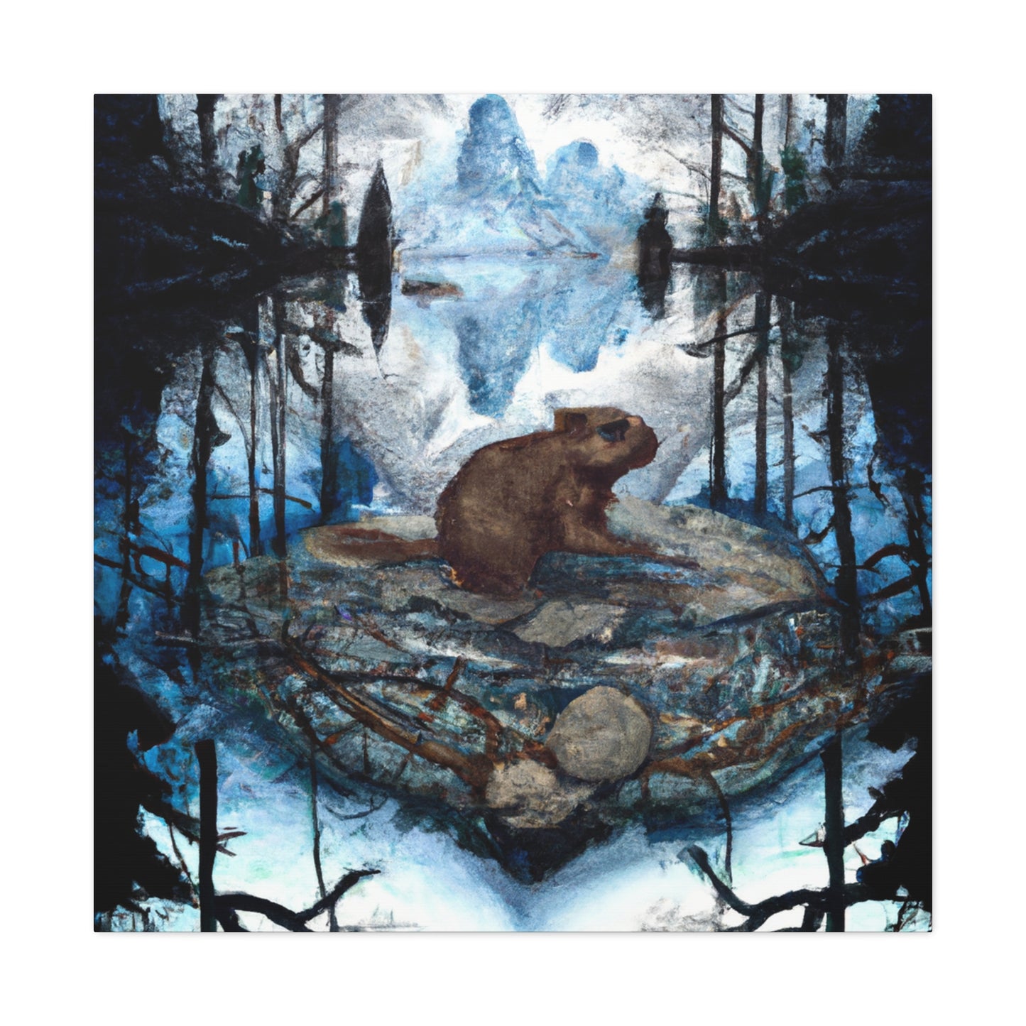 Beaver in Majesty. - Canvas