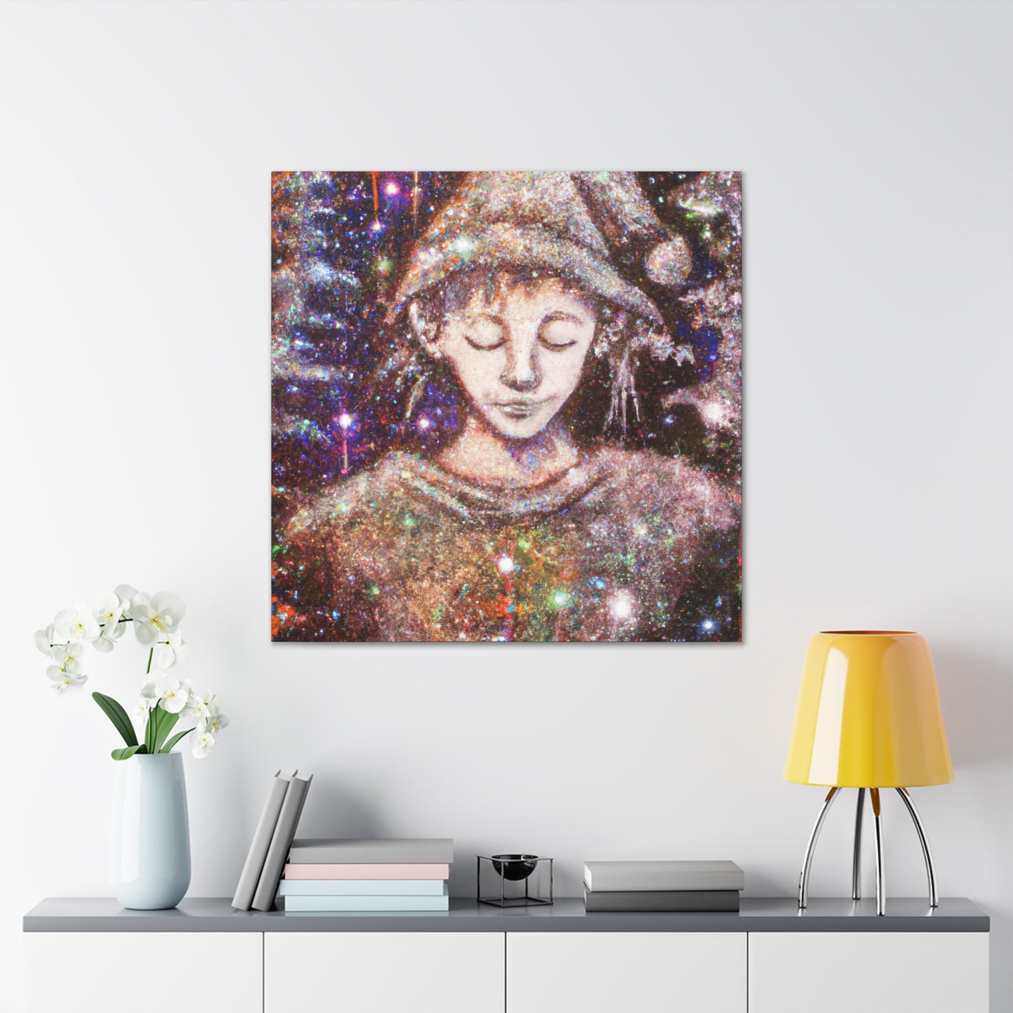 Elf in Pointillism - Canvas