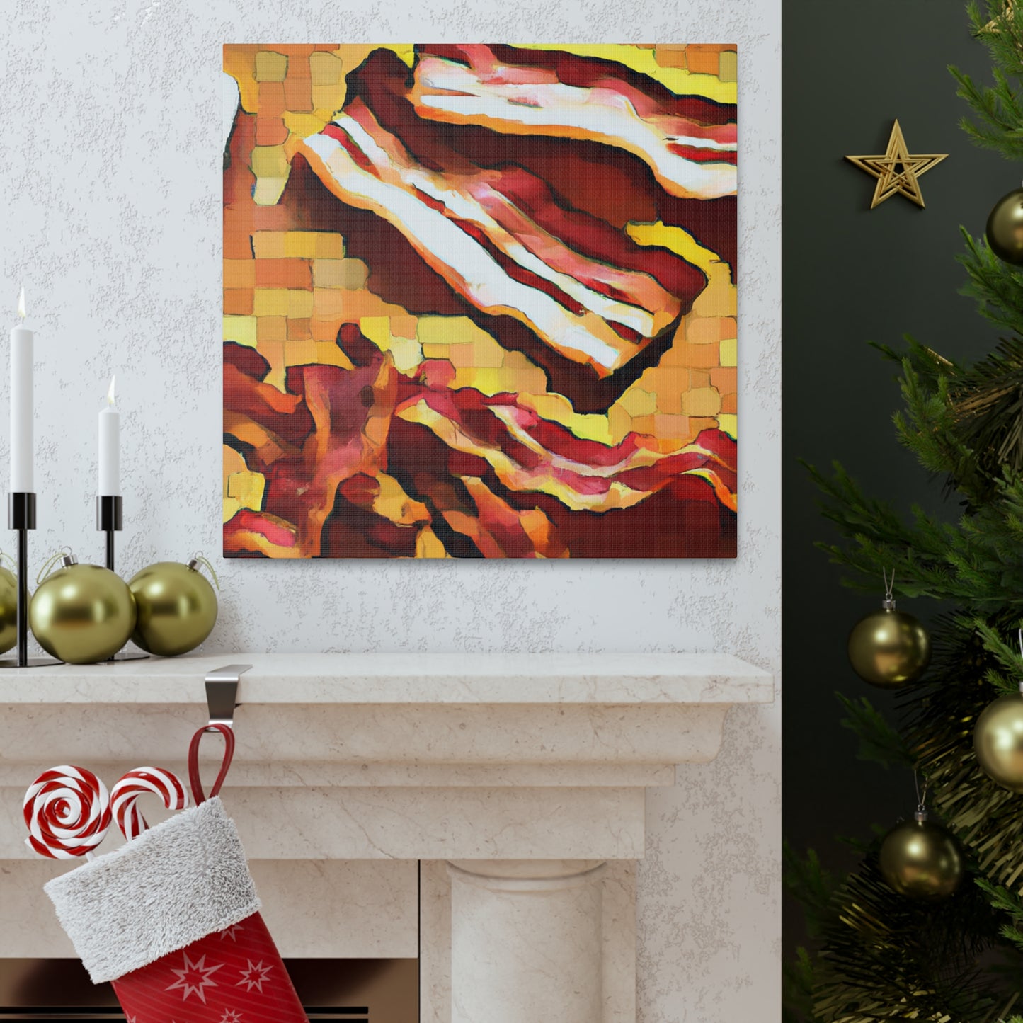 Bacon in Art Deco - Canvas