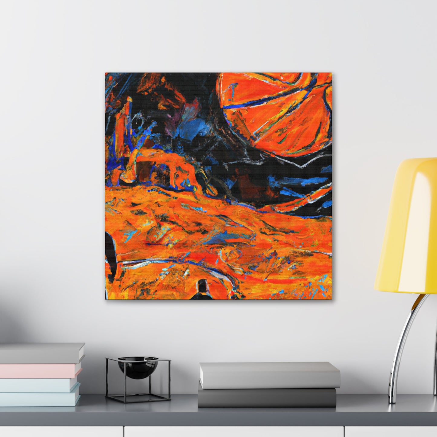 Basketball Court Abstract - Canvas