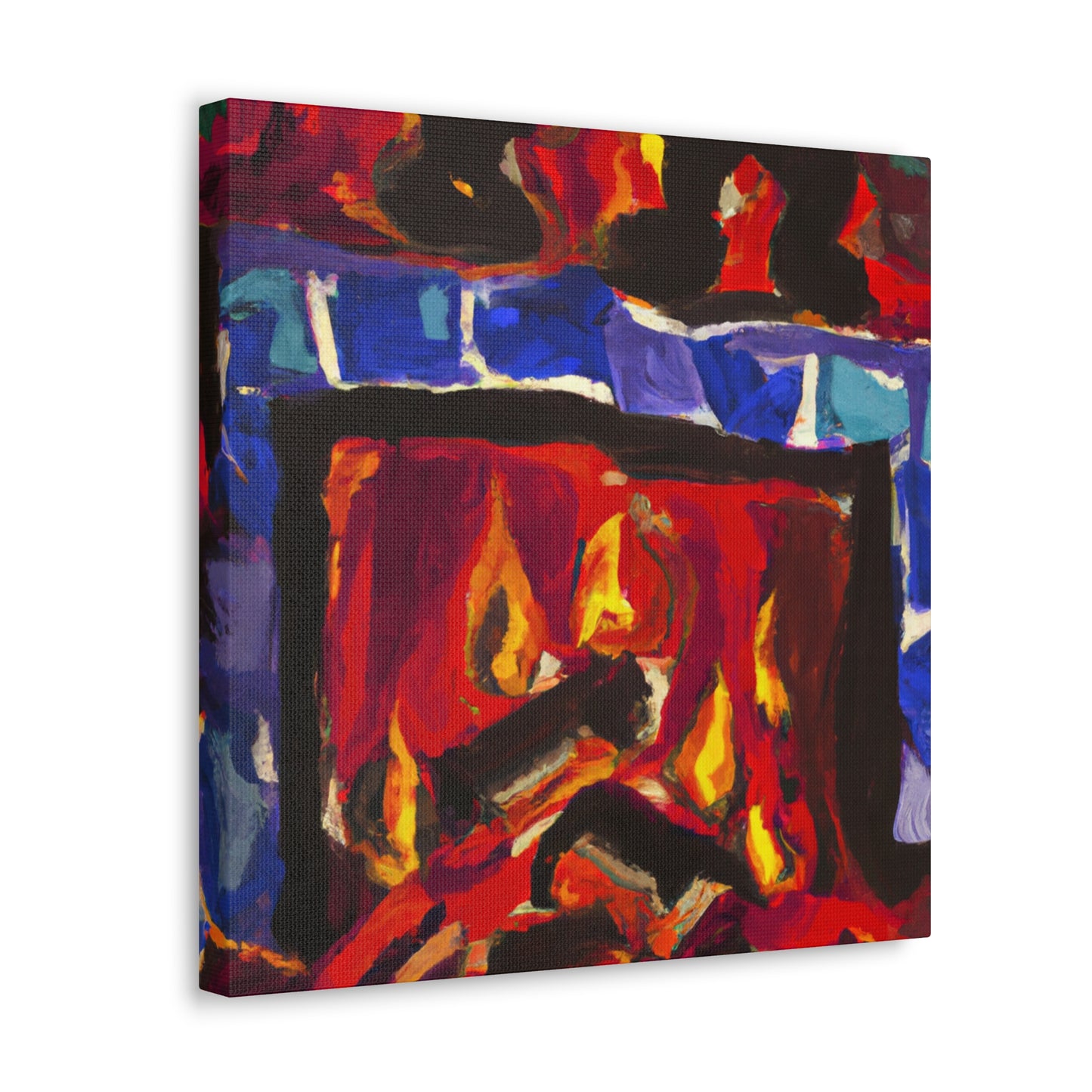 "Fiery Home Comfort" - Canvas