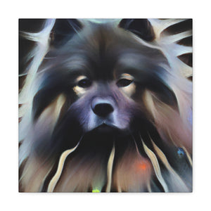 Keeshond Digital Delight - Canvas