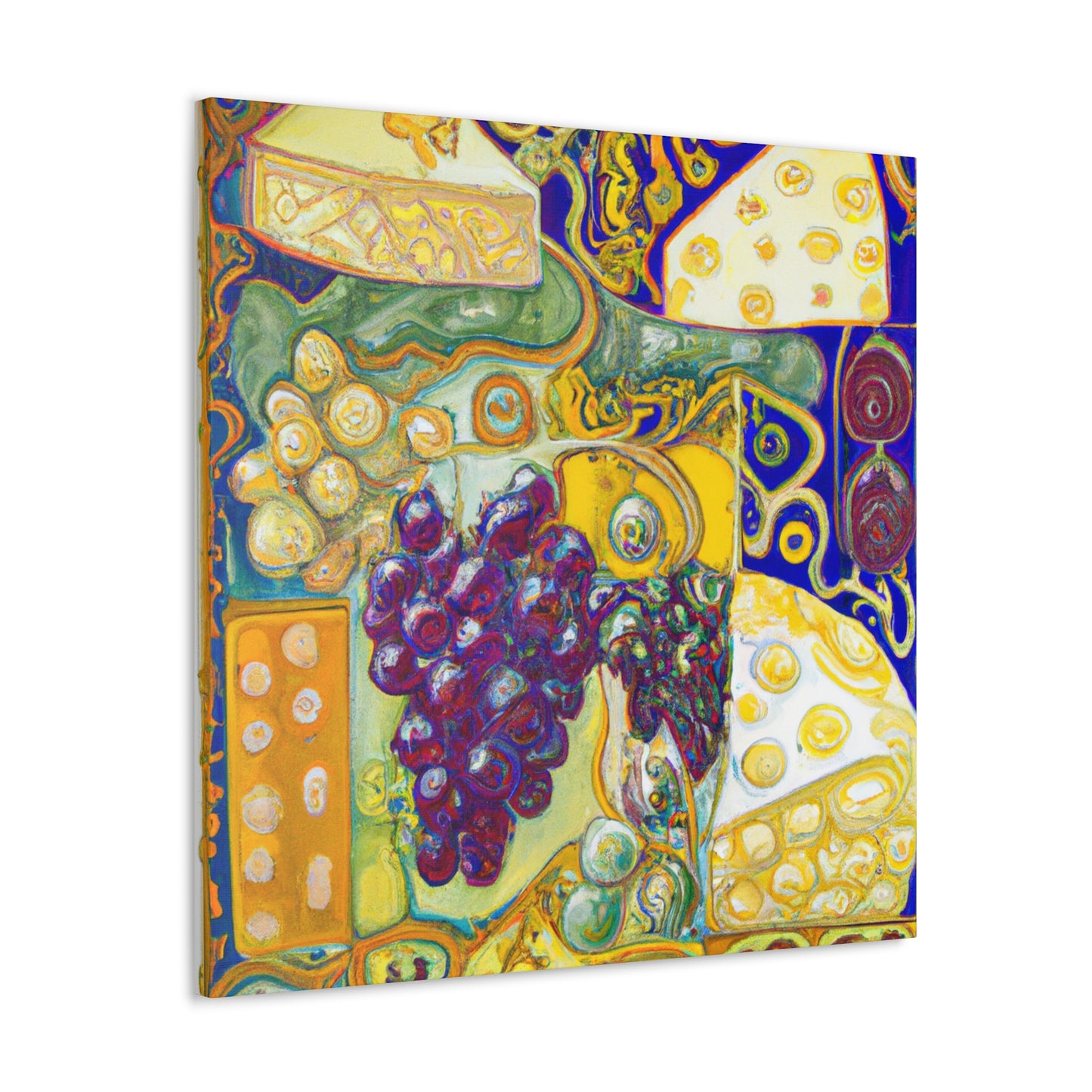 "Cheese Grapes Abundance" - Canvas