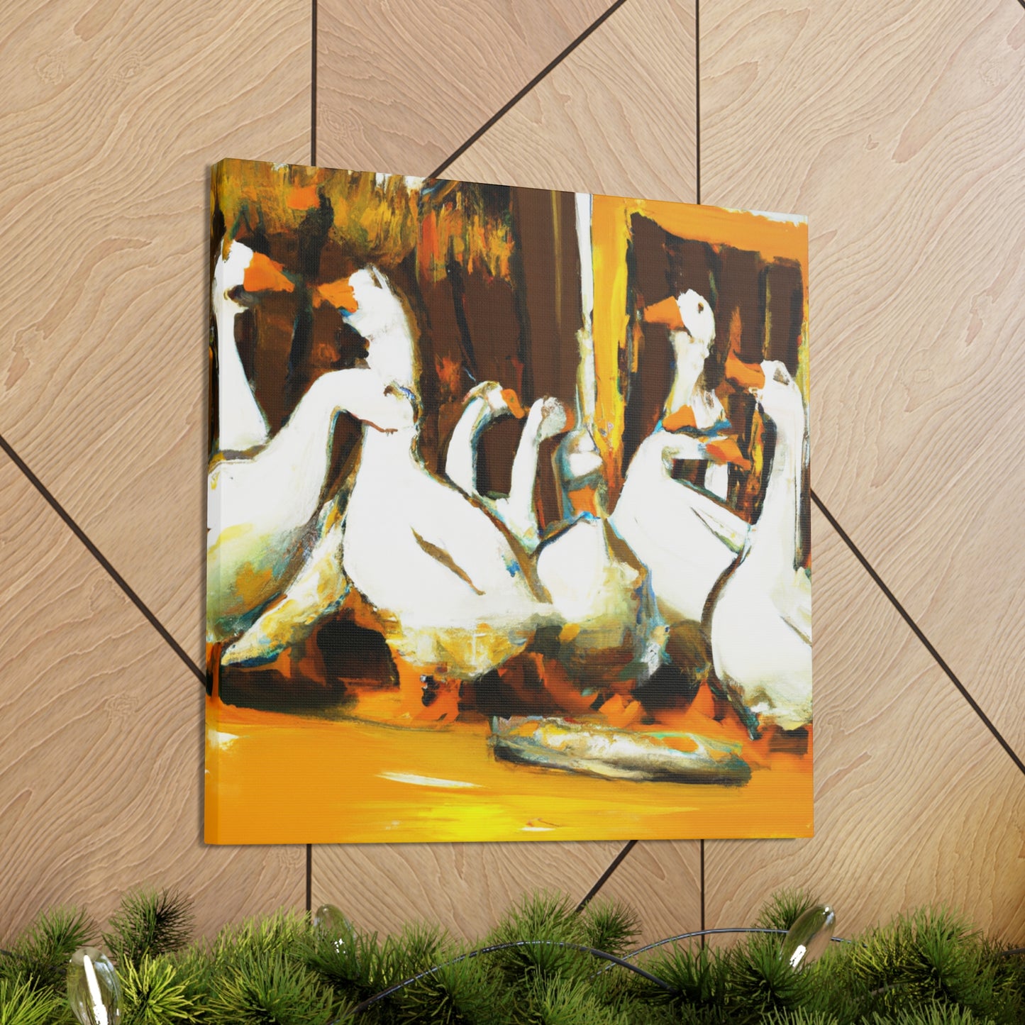 "Geese Amongst Clouds" - Canvas