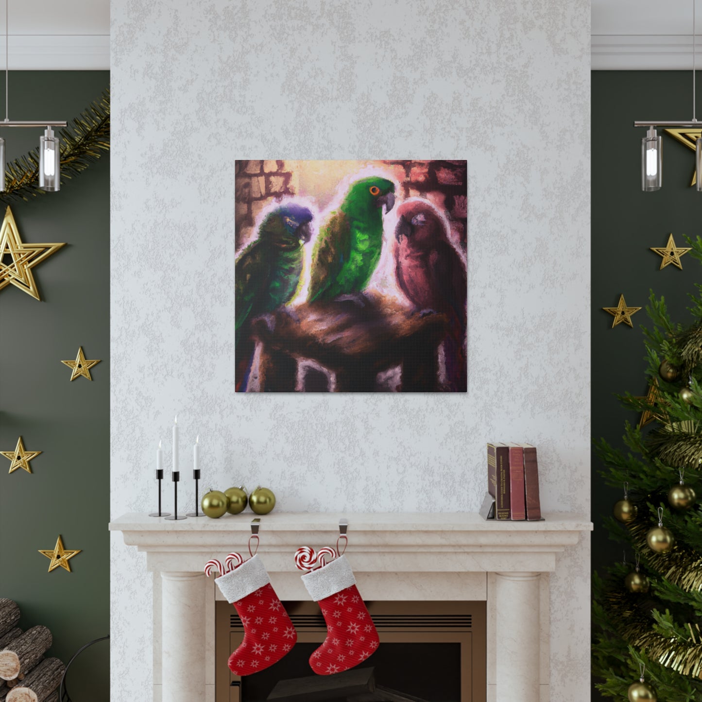 Parrots in Nebulae - Canvas