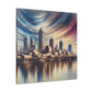 "Urban Mosaic: Indianapolis Reverie" - Canvas