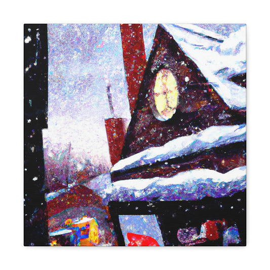 "Santa's Holiday Workshop" - Canvas