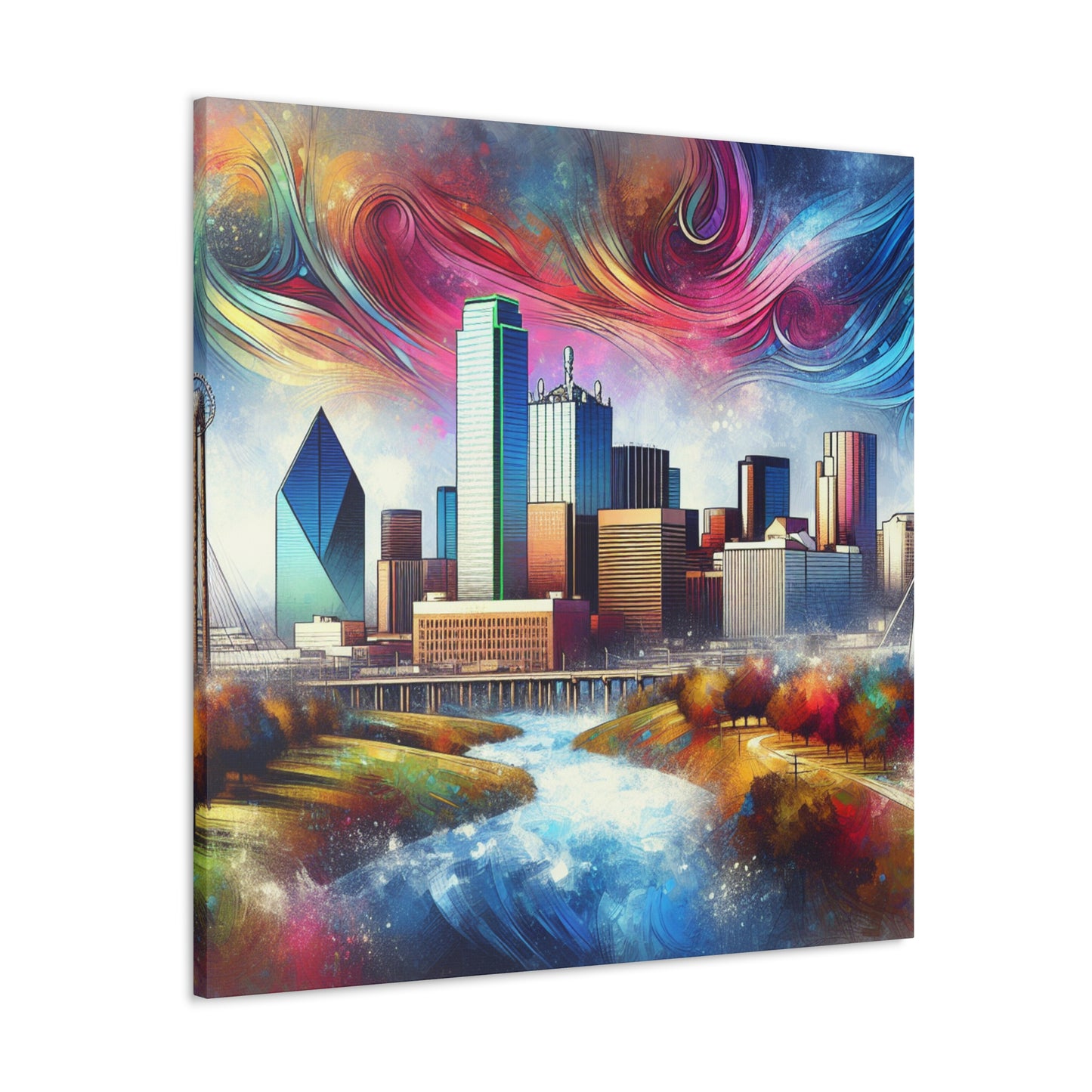 Vintage Dallas Dreamscape - Canvas