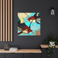 Catfish in Art Deco - Canvas