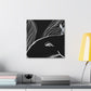 "Whale Swimming Sunrise" - Canvas