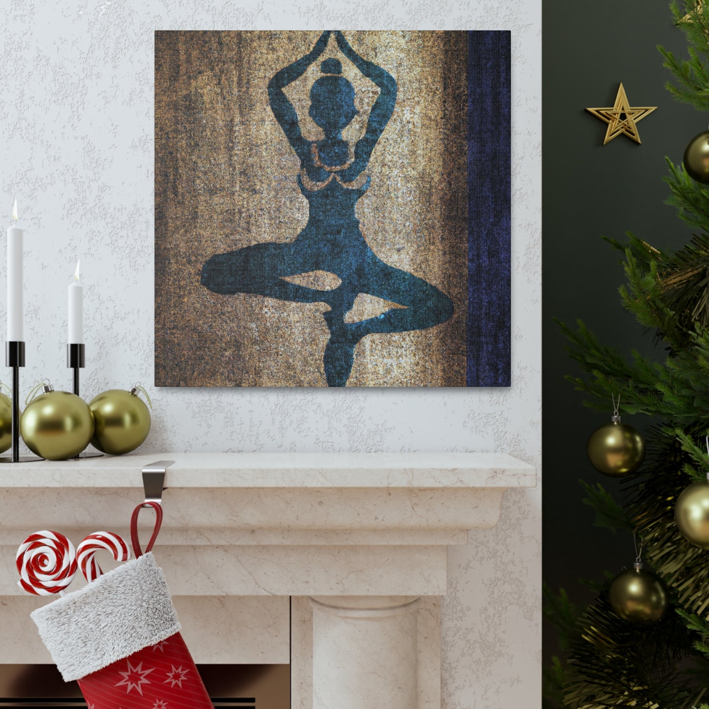 Yoga in Art Deco - Canvas