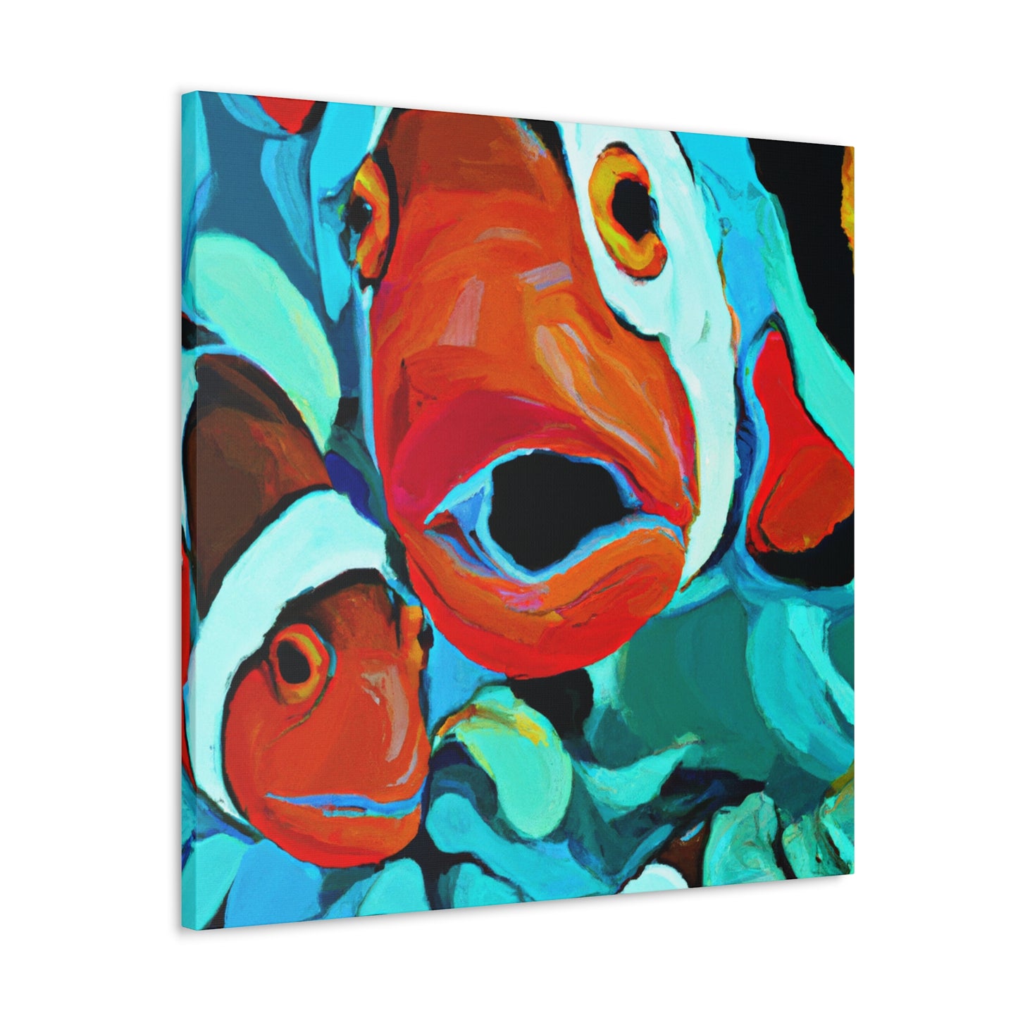 Clownfish Through Expressionism - Canvas