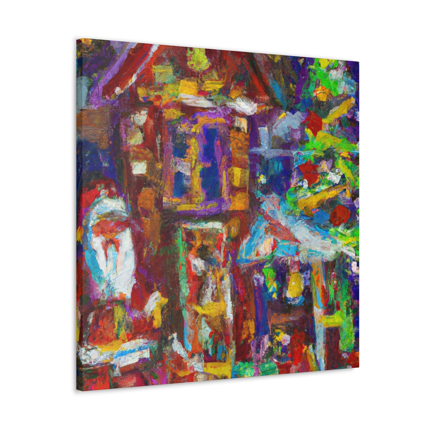 Santa's Workshop Dreaming - Canvas