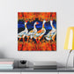 Geese in Flight Sky - Canvas