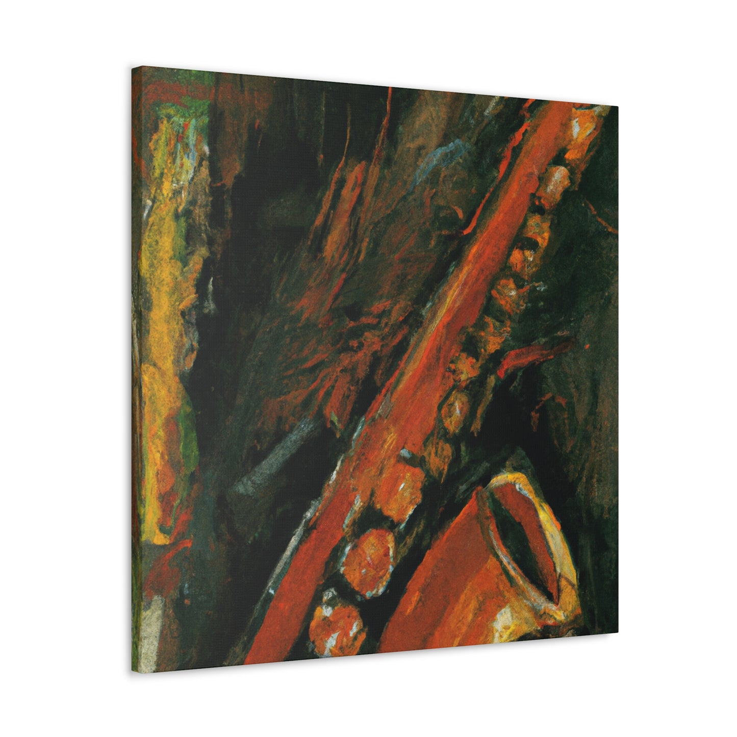 Saxophone's Musical Dance - Canvas