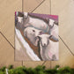 "Dreaming Sheep in Cloudland" - Canvas