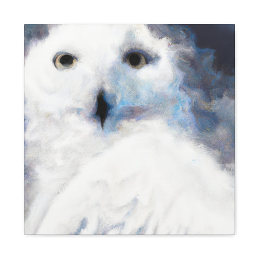 Snowy Owl Impressionism - Canvas