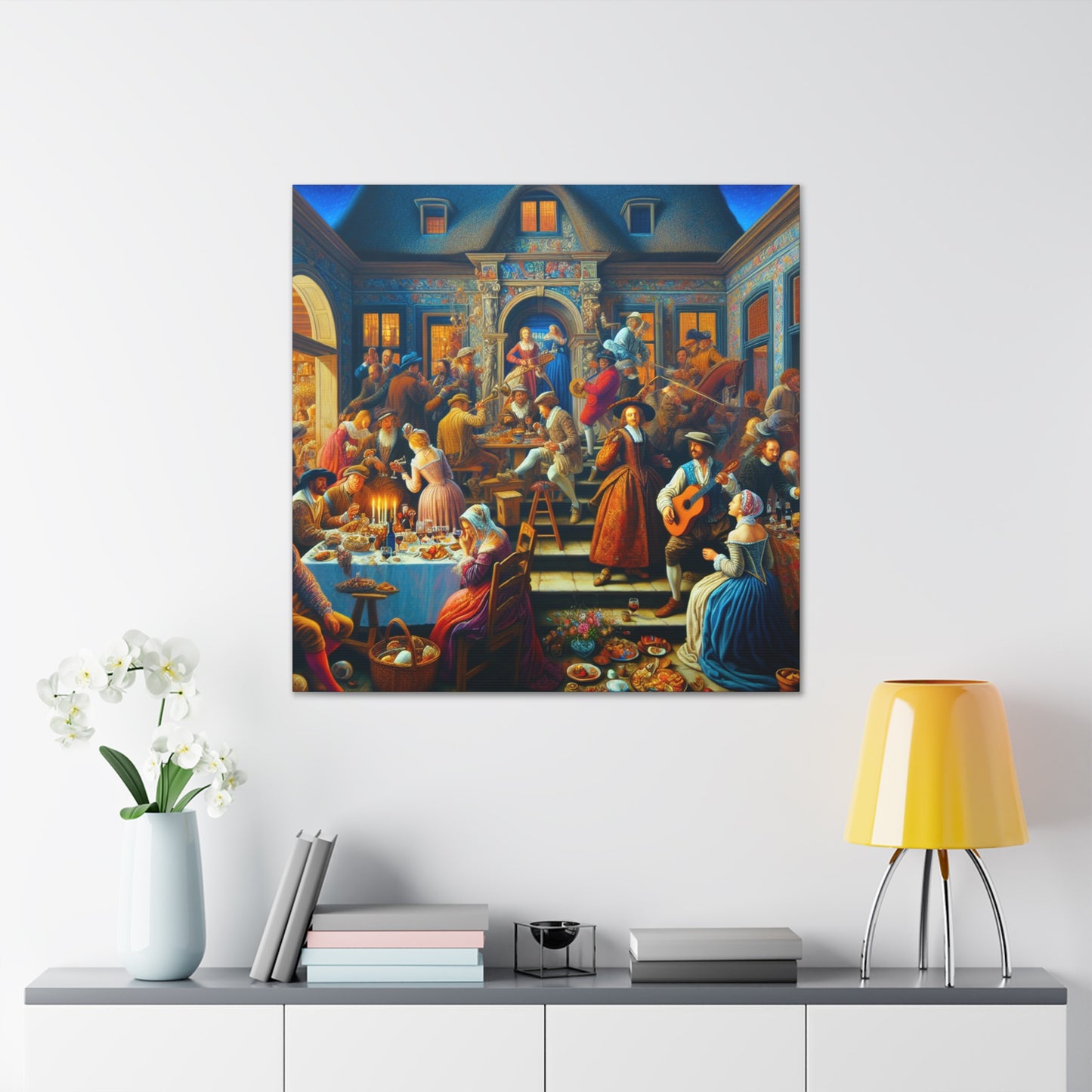 "Revelry at Renaissance Villa" - Canvas