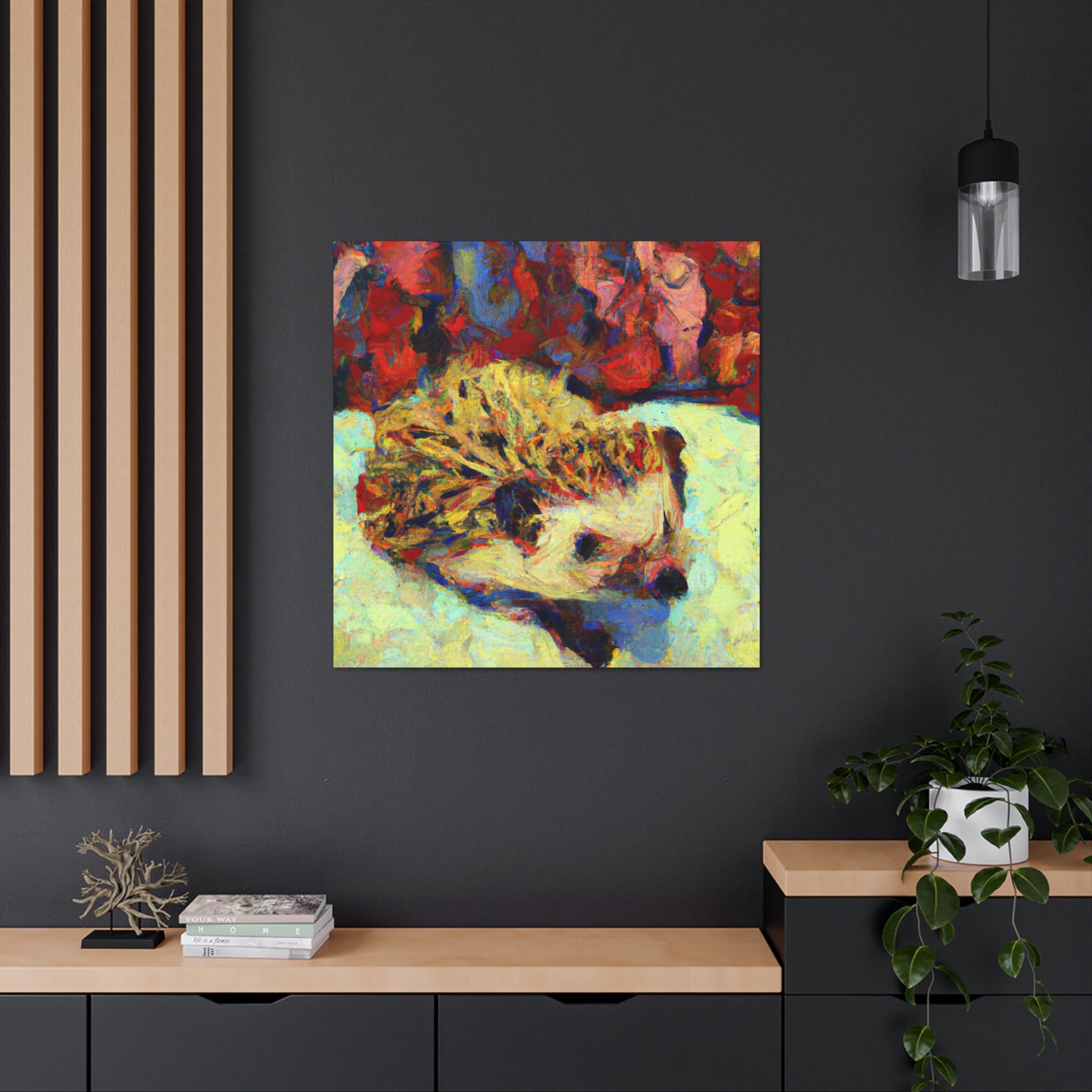 "Hedgehog in Impressionism" - Canvas