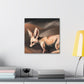 "Fennec Fox Sunrise Glow" - Canvas