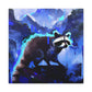 "Racoons in Moonlight" - Canvas