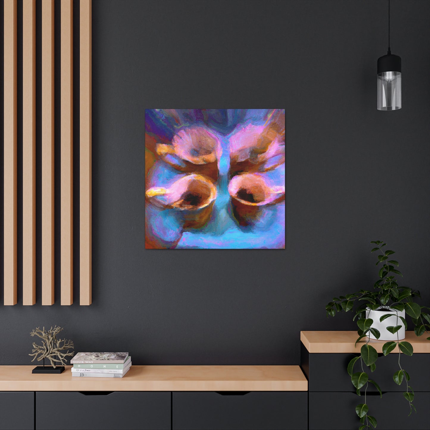 Tea Cup Reflection Dance - Canvas