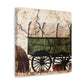 "Hay Wagon in Deco" - Canvas