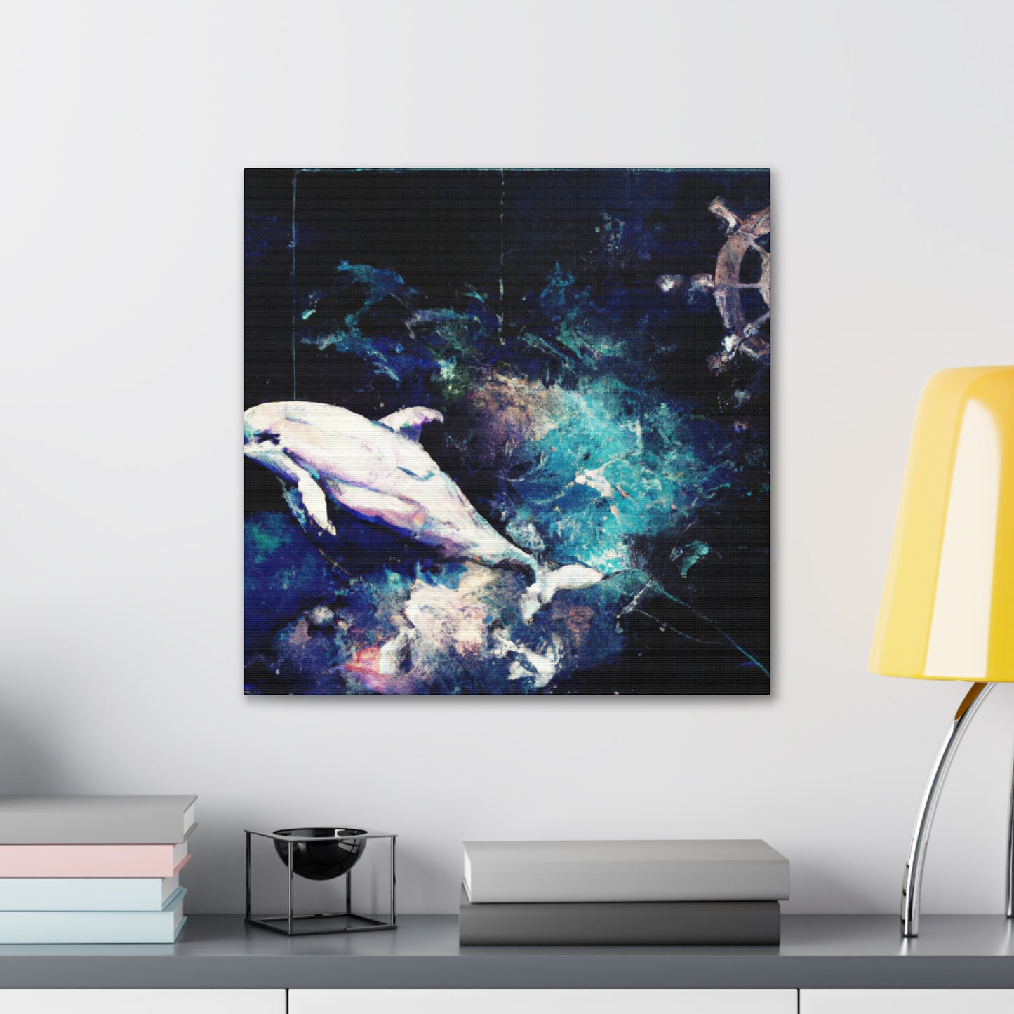 Dancing Dolphin Delight - Canvas