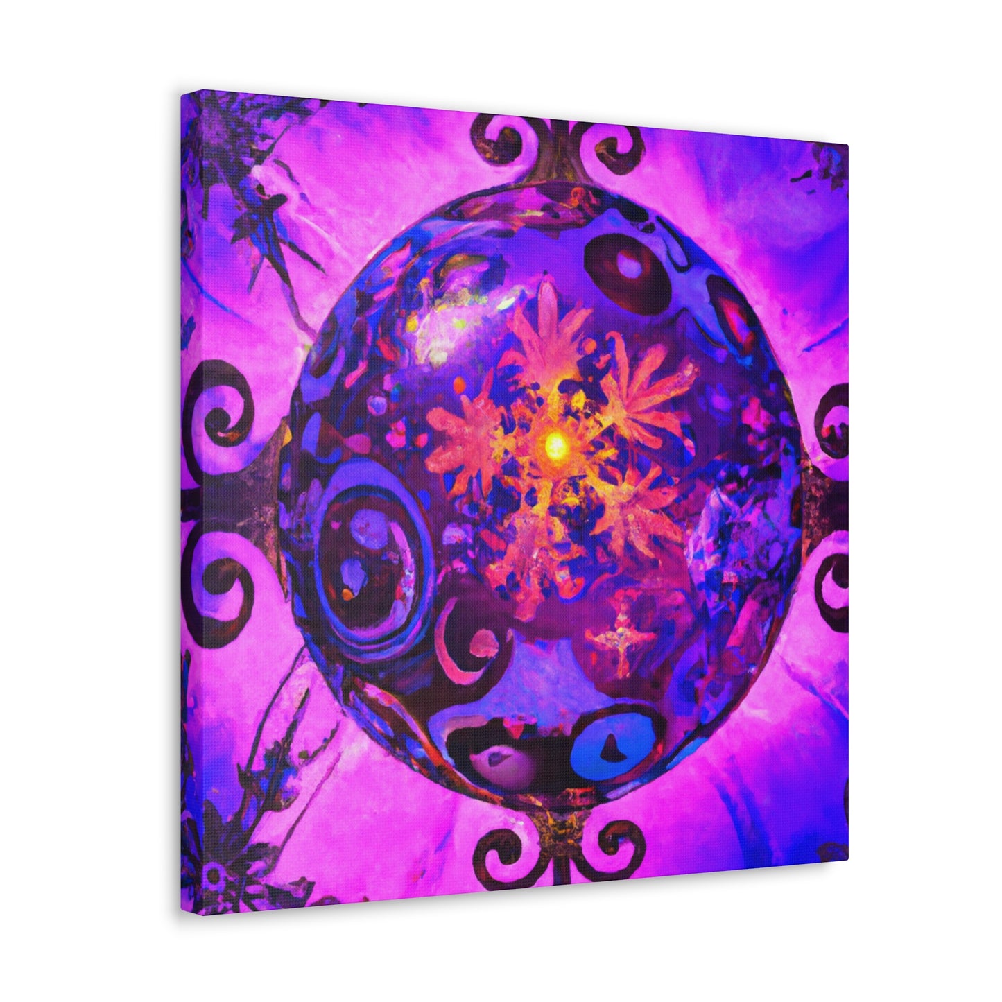 "Christmas Ornament Splendor" - Canvas