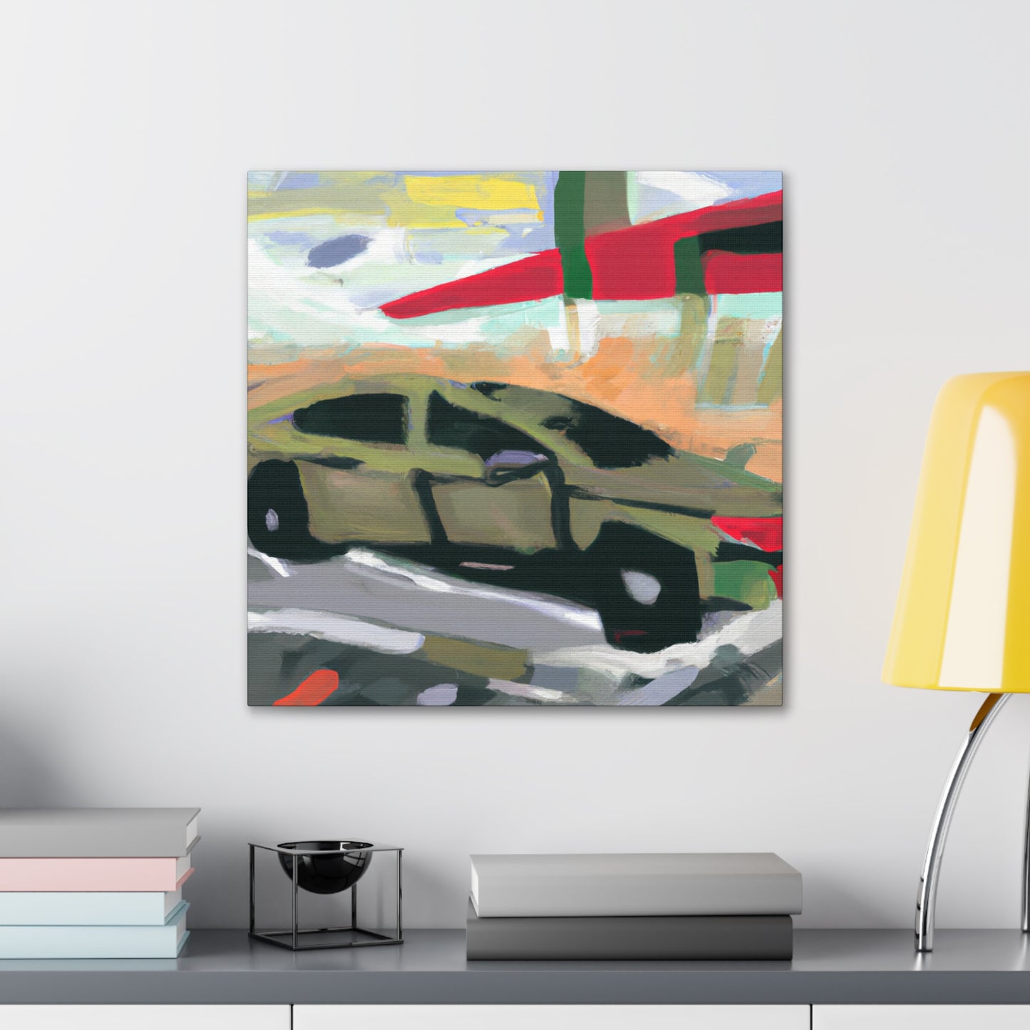 "Car in Abstraction" - Canvas