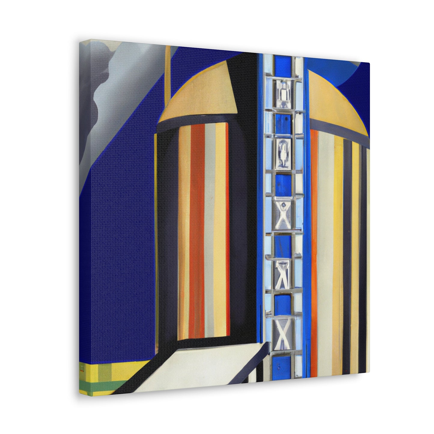 "Gilded Art Deco Silo" - Canvas