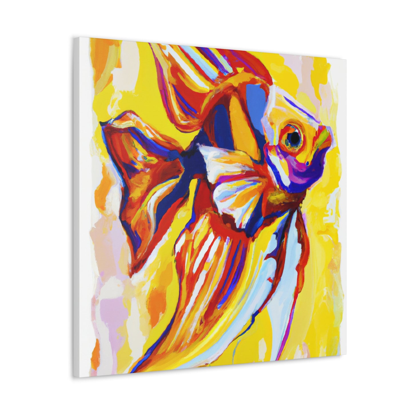 Angelic Fish in Bloom - Canvas