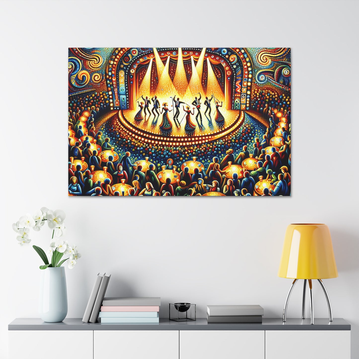 Dancing Melodies Unveiled - Canvas