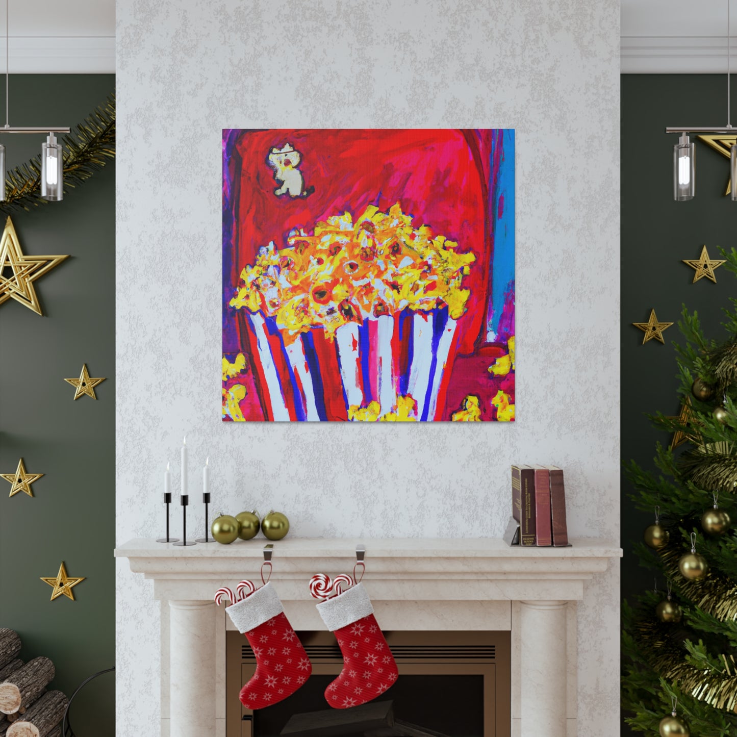 "Popcorn in Abstraction" - Canvas