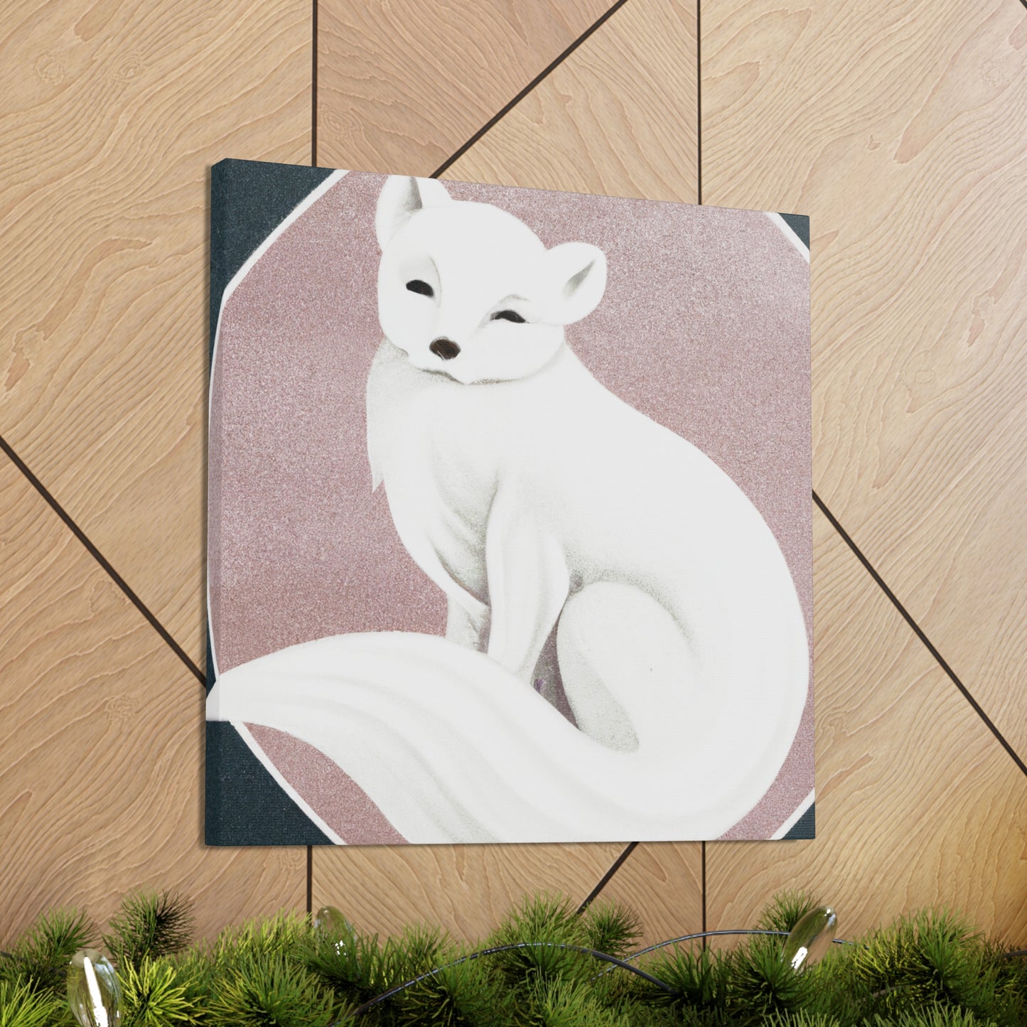 "Arctic Fox in Snow" - Canvas